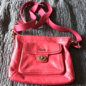 Coach hot pink crossbody
